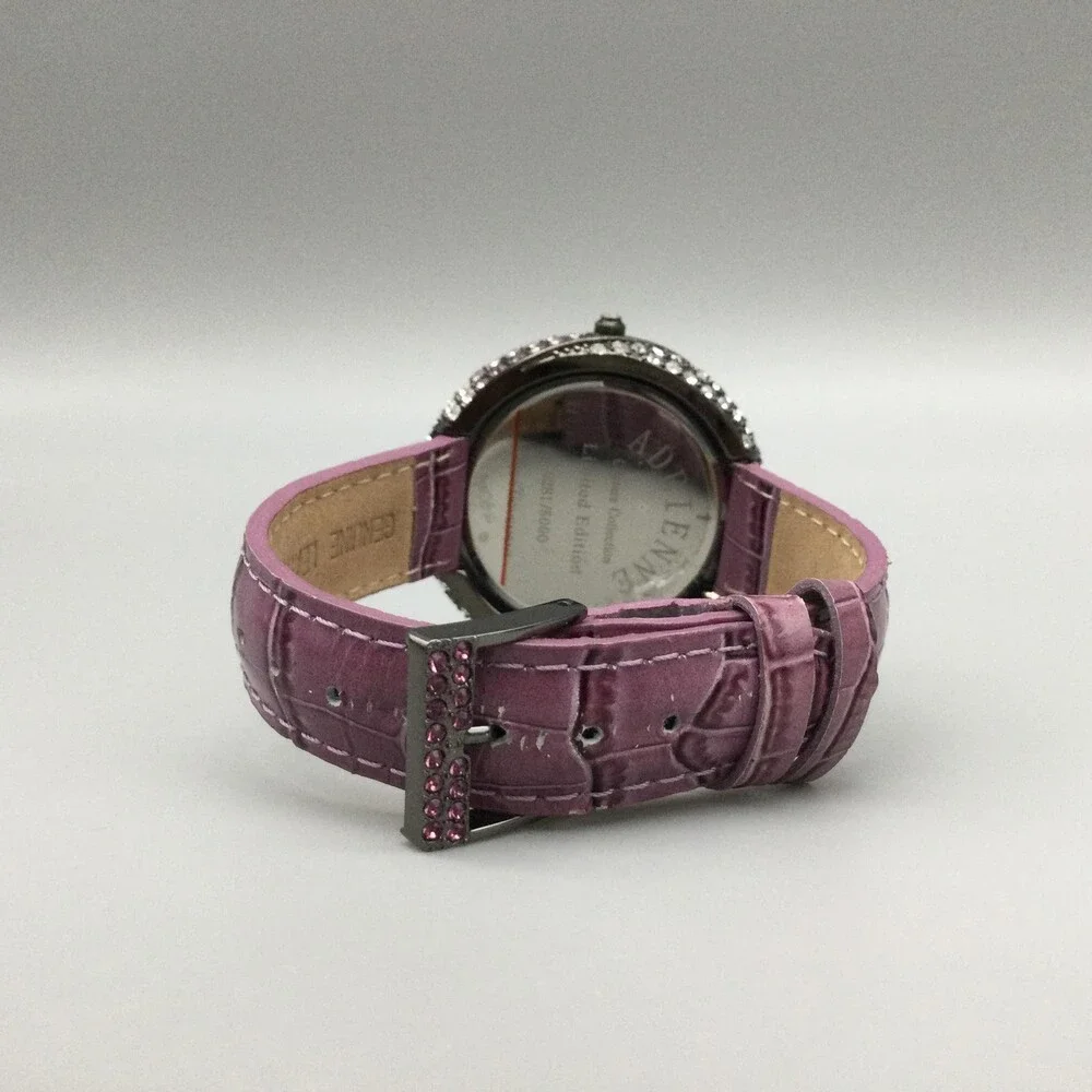 Adrienne Couture Womens Watch 41mm Pink Silver Tone Limited Edition New Battery